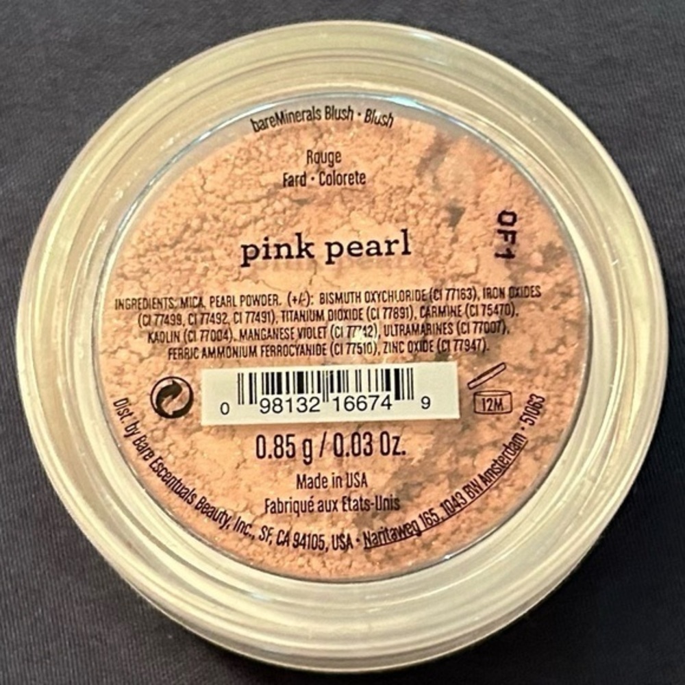 NEW- BARE MINERALS PINK PEARL-INFUSED POWDER BLUSH
